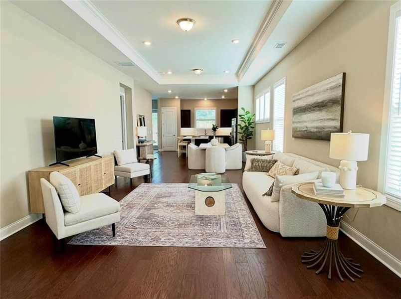 Furnished interior view inside a new home in , Newnan (Image 30).