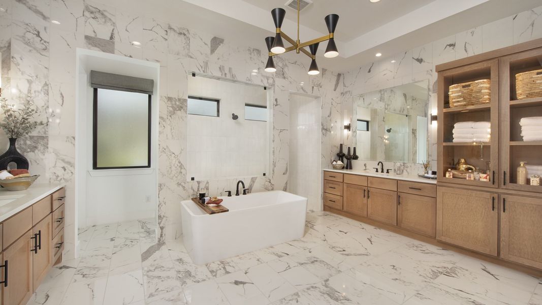 Representative furnished interior of a home built from the 4354A by Perry Homes in Enchanted Creek, Allen (Image 10).