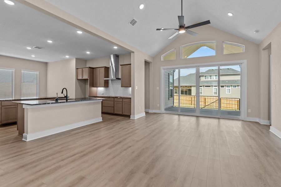 Representative furnished interior of a home built from the Layla 60′ by Chesmar Homes in Esperanza – New Phase Now Selling, Boerne (Image 4). Representative furnished interior of a home built from the Layla 60′ by Chesmar Homes in Esperanza – New Phase Now Selling, Boerne (Image 4).