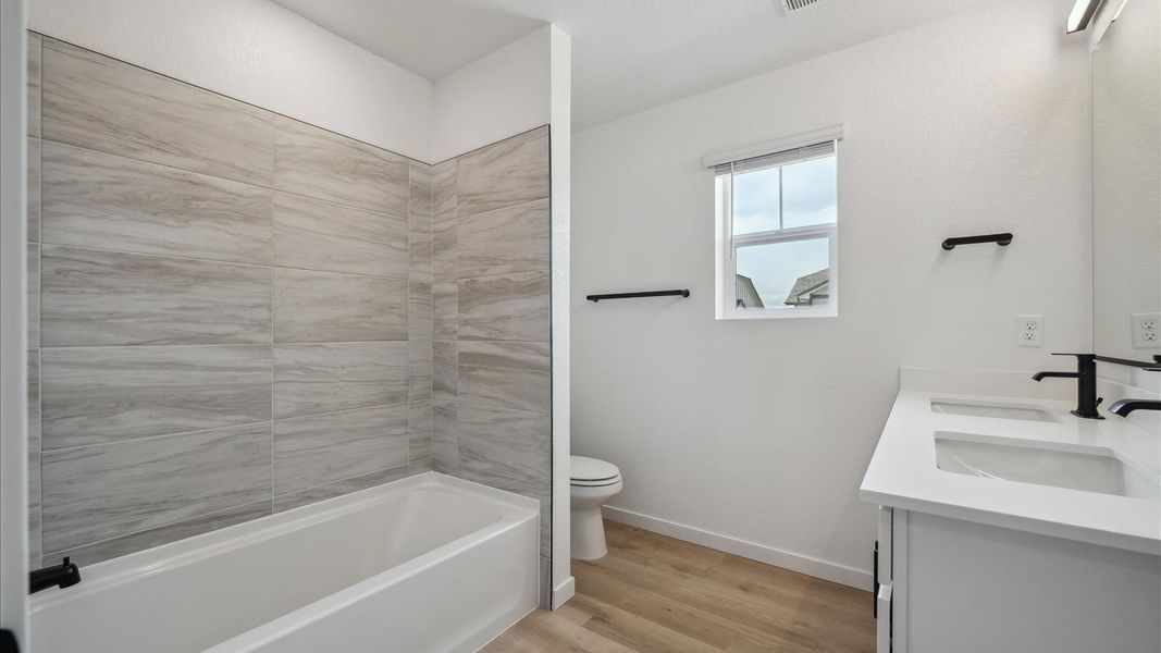 Furnished interior view inside a new home in Horizon Uptown, Aurora (Image 7).