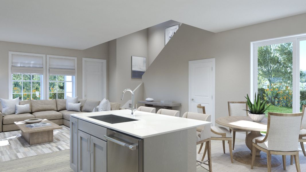 Representative furnished interior of a home built from the Vista by Risewell Homes in Spring Walk at The Junction, Debary (Image 8).