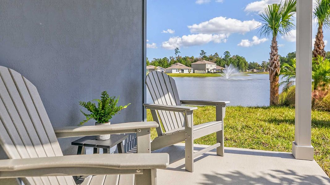 Representative exterior details of a home built from the HARPER by D.R. Horton in The Arbors, Jacksonville (Image 3).
