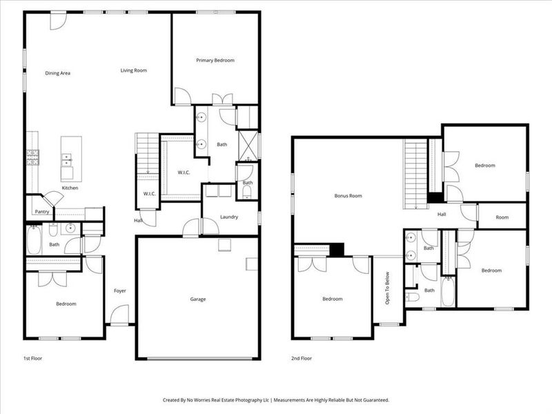 2D floor plan layout of this home in Tesoro at Chisholm Trail Ranch, Crowley, TX (Image 4).