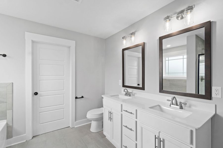 Representative furnished interior of a home built from the Kai by Rockwood Homes in Garrettsburg Meadows, Clarksville (Image 6).