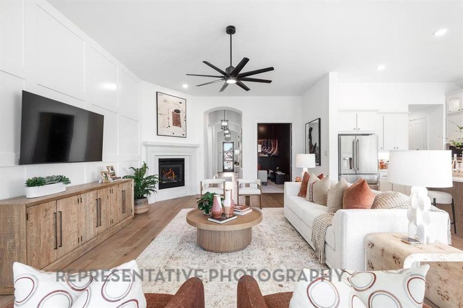 Furnished interior view inside a new home in Ridge Crossing, Waxahachie (Image 16).