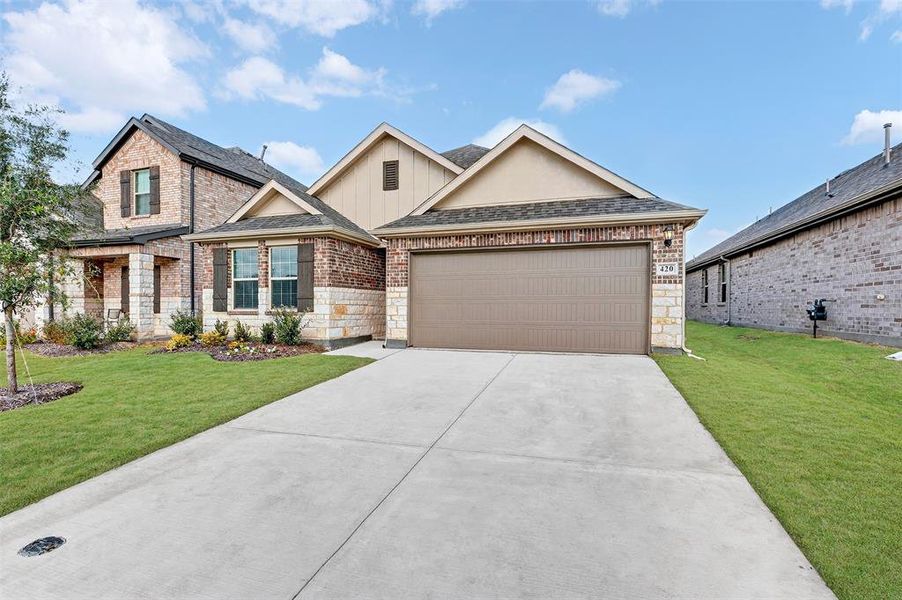 Front exterior of a new home in Forest Park, Princeton, TX, highlighting curb appeal (Image 1). Front exterior of a new home in Forest Park, Princeton, TX, highlighting curb appeal (Image 1).