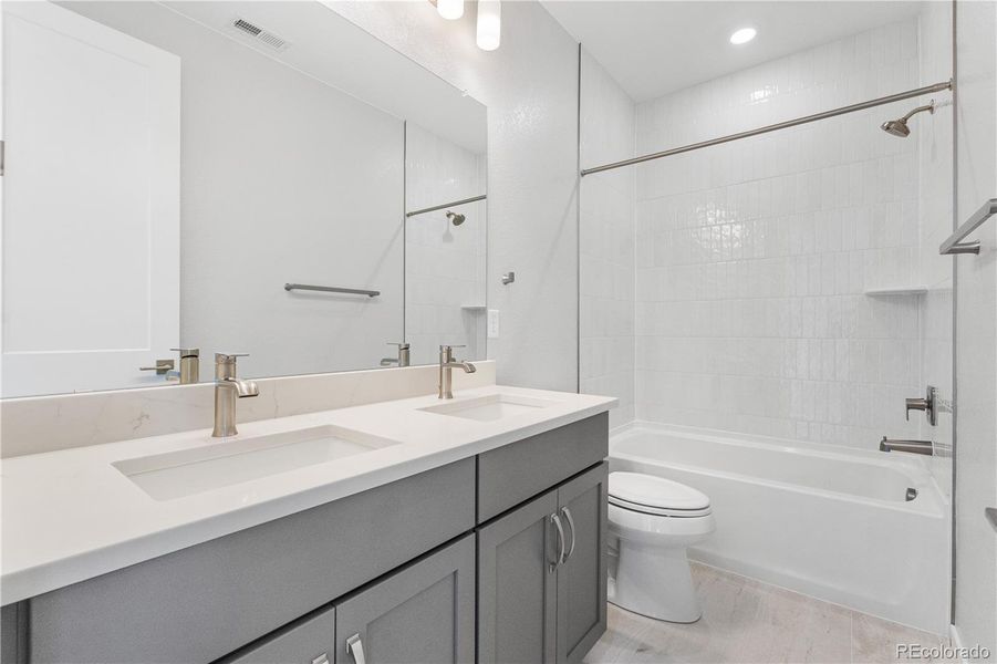 Furnished interior view inside a new home in Portrait at The Canyons, Castle Pines (Image 14).