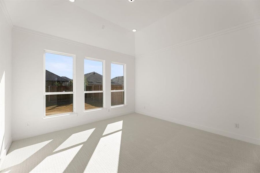 Spacious, unfurnished interior of a new home in Valencia on The Lake, Little Elm (Image 23). Spacious, unfurnished interior of a new home in Valencia on The Lake, Little Elm (Image 23).