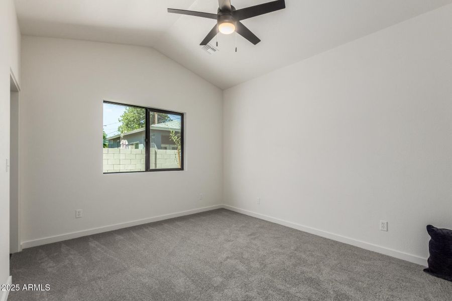 Vaulted Main Bedroom