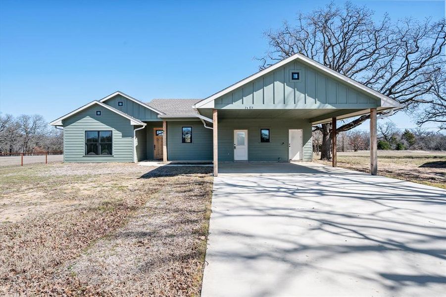 Front exterior of a new home in , Streetman, TX, highlighting curb appeal (Image 2). Front exterior of a new home in , Streetman, TX, highlighting curb appeal (Image 2).