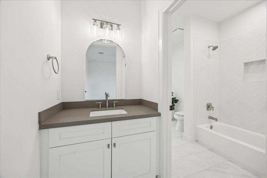 Furnished interior view inside a new home in , Houston (Image 10).