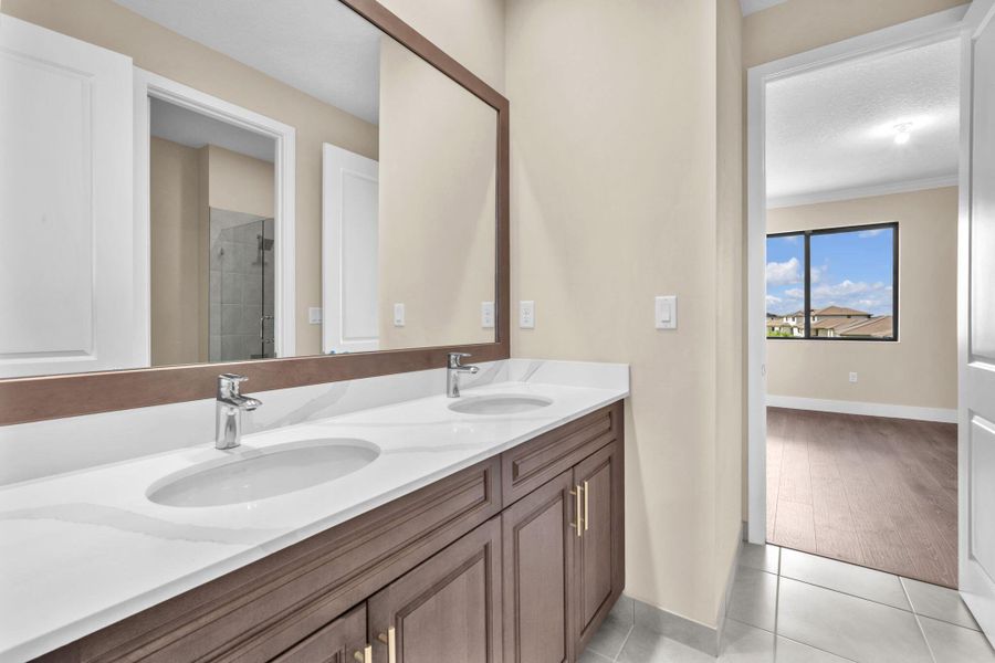 Furnished interior view inside a new home in , Ave Maria (Image 42).