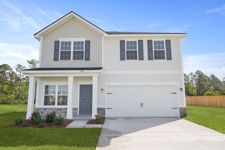 Representative exterior photo of a completed home built from the The Anderson by RTS Homes in Doctor's Creek, Ludowici, GA (Image 23).