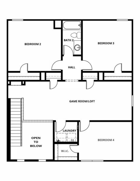 2D floor plan layout of this home in , Iowa Colony, TX (Image 2).