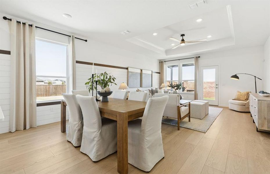 *Model Representation - Dining nook off kitchen with large windows