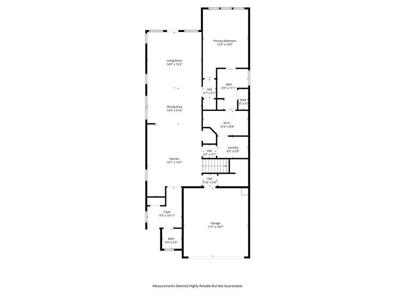2D floor plan layout of this home in The Resort on Eagle Mt. Lake, Fort Worth, TX (Image 5).