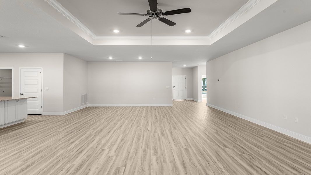 Representative unfurnished interior of a home built from the The Destin by D.R. Horton in Pine Creek and Heron Walk, Port St. Joe (Image 23).