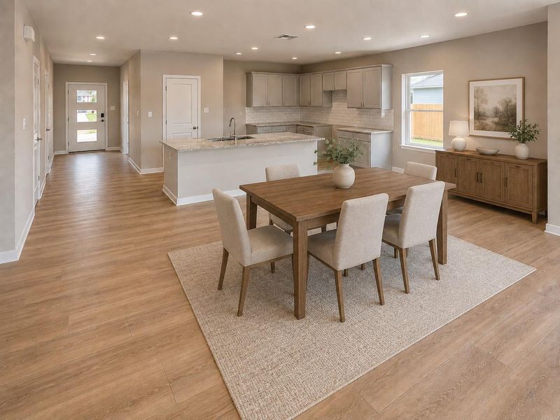 Kitchen & Casual Dining Room - Virtually Staged Kitchen & Casual Dining Room - Virtually Staged