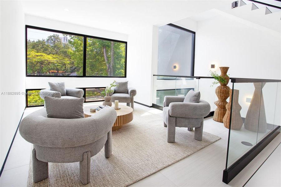 Furnished interior view inside a new home in , Miami (Image 14).