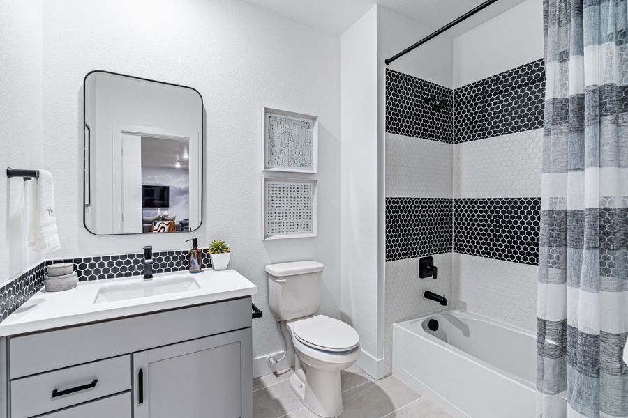 Furnished interior view inside a new home in Macanta, Castle Rock (Image 22).