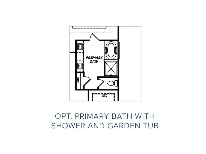 2D floor plan layout for the The Maplewood by My Home Communities in Legends at Old Monroe, Monroe, GA (Image 4).
