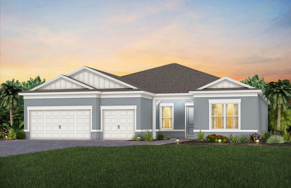 Representative exterior photo of a completed home built from the Stellar by Del Webb in Del Webb Sunbridge, St. Cloud, FL (Image 9).