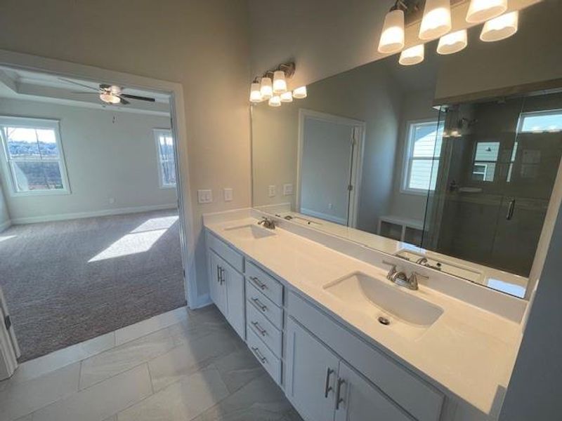 Furnished interior view inside a new home in Ponderosa Farms Estates, Gainesville (Image 12).