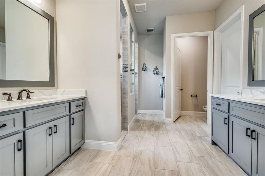 Furnished interior view inside a new home in , Flower Mound (Image 17).