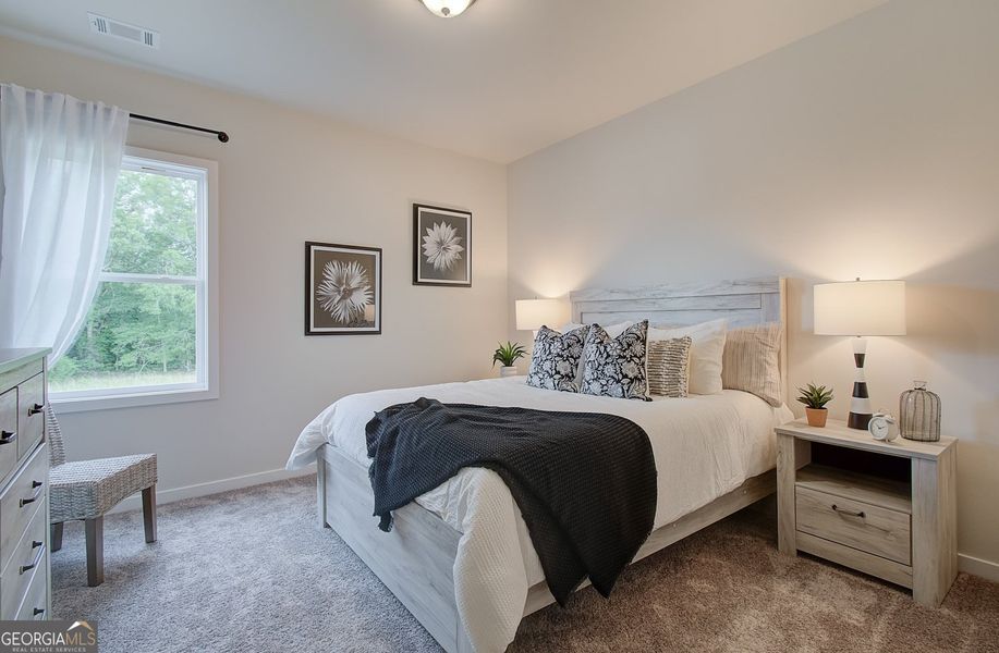 Furnished interior view inside a new home in Rosewood Lake Estates, Hoschton (Image 60).