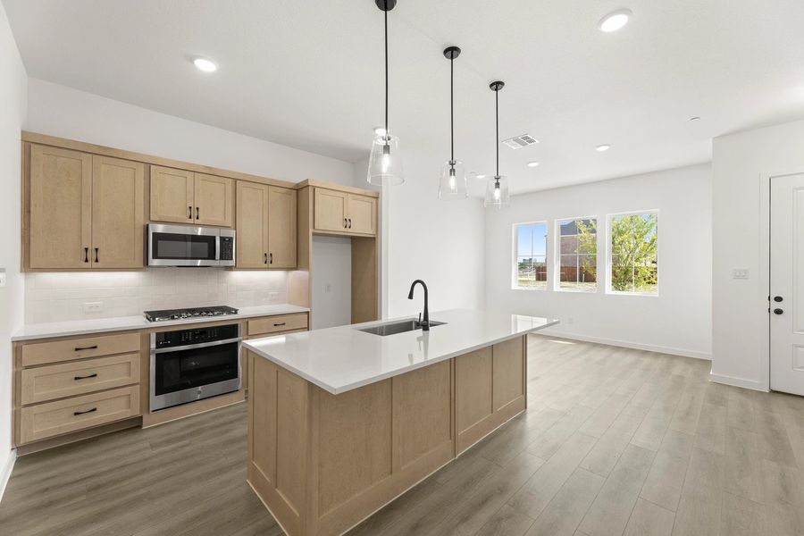 Open Kitchen-Living Room Representative Photo featuring the Artisan Collection