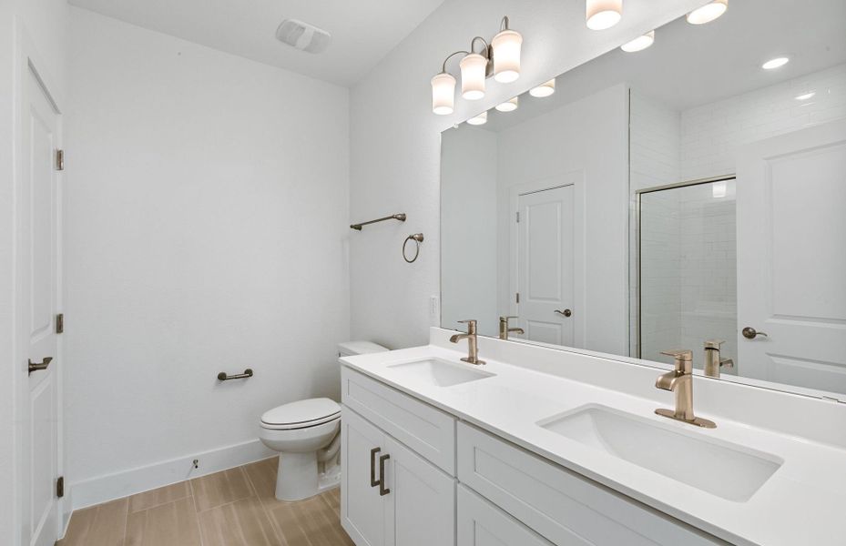 Furnished interior view inside a new home in Crosswinds, Kyle (Image 8).