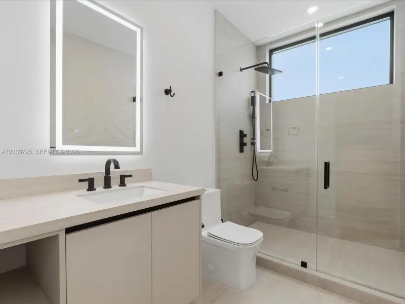 Furnished interior view inside a new home in , Miami (Image 19).