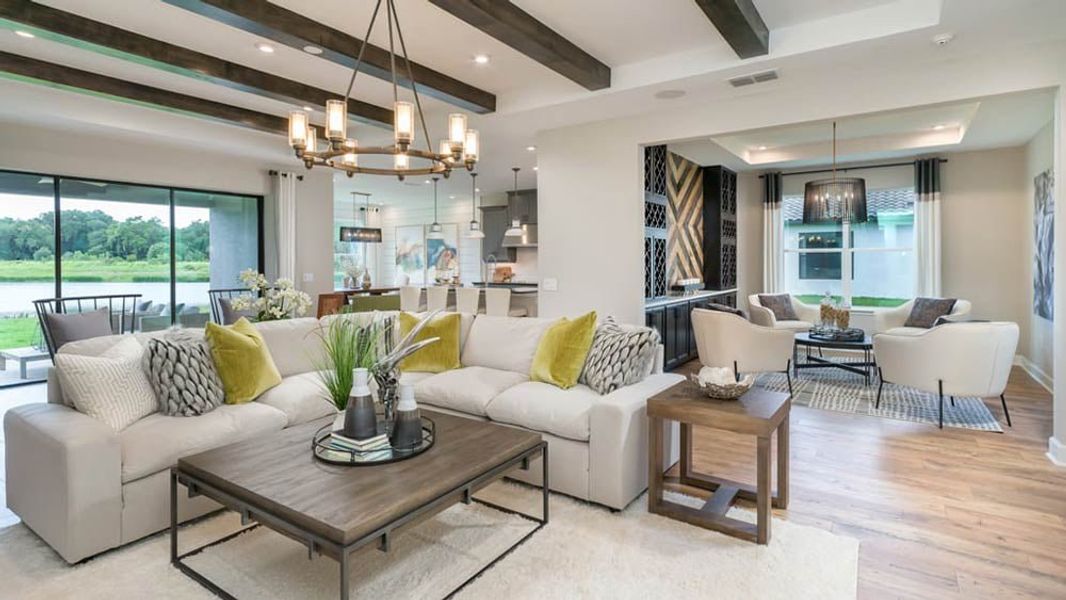 Furnished interior view inside a new home in Timber Ridge, Plant City (Image 8).
