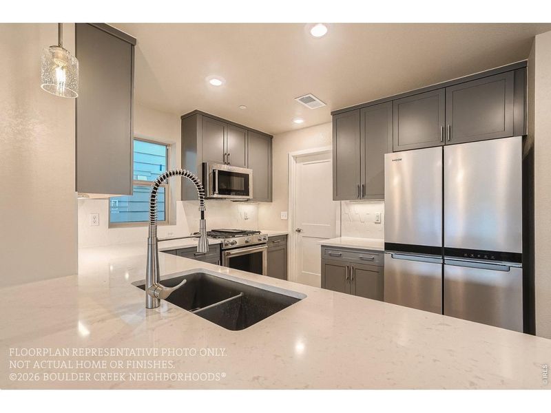 Furnished interior view inside a new home in , Boulder (Image 11).