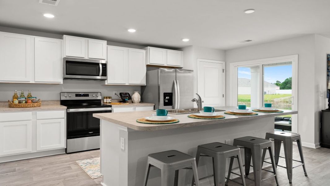 Representative furnished interior of a home built from the KERRY by D.R. Horton in The Meadows at Wildwood Village, Shallotte (Image 11). Representative furnished interior of a home built from the KERRY by D.R. Horton in The Meadows at Wildwood Village, Shallotte (Image 11).