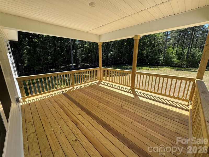 Covered back porch