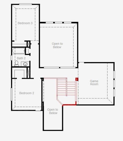 2D floor plan layout of this home in Candela, Richmond, TX (Image 3).