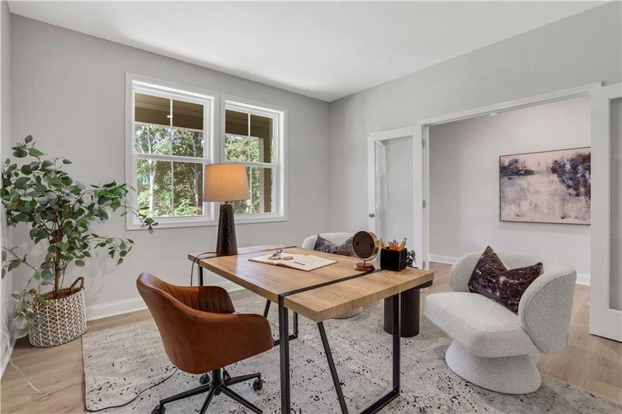 Furnished interior view inside a new home in Easton Walk, Lawrenceville (Image 28).