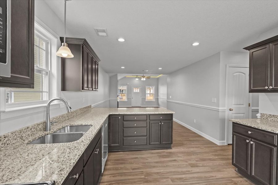 Representative furnished interior of a home built from the Ellison by Enchanted Homes in Hampshire Heights, Moore (Image 7).