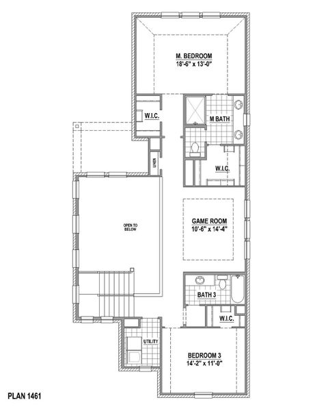 Plan 1461 2nd Floor Plan 1461 2nd Floor