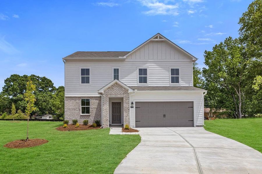 Front exterior of a new home in Three Rivers, Rome, GA, highlighting curb appeal (Image 16).