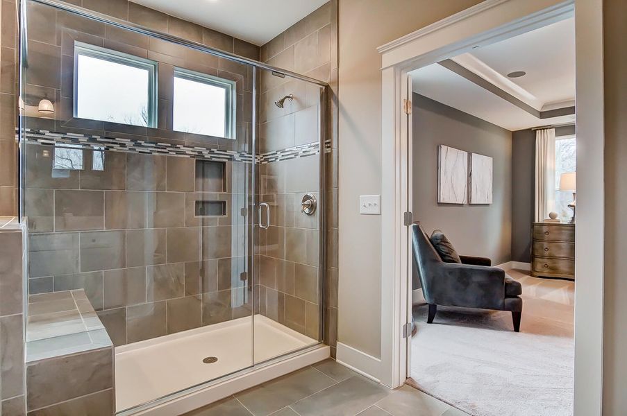 Furnished interior view inside a new home in The Enclave at French Quarter Creek, Huger (Image 28).