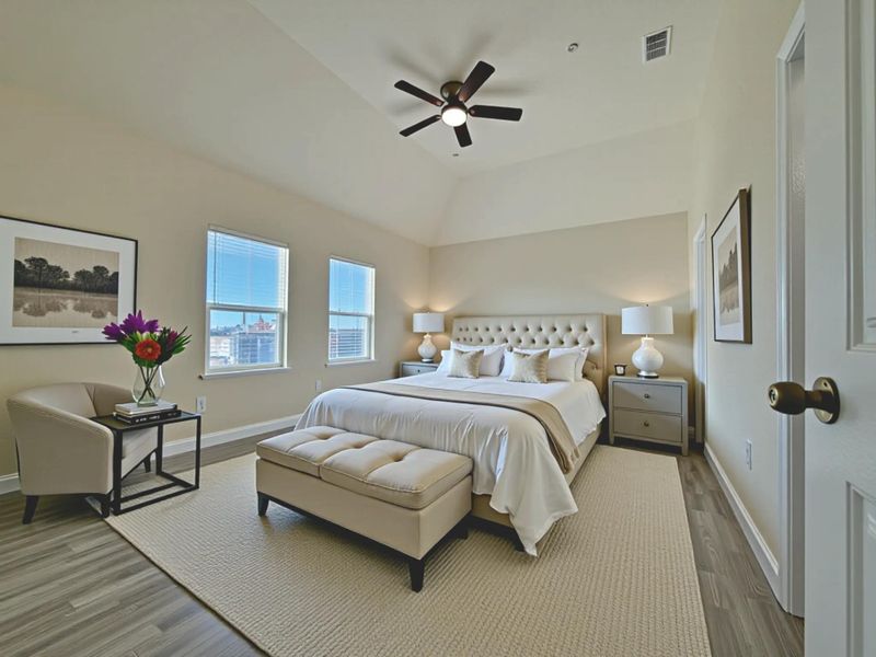 Furnished interior view inside a new home in , Bayou Vista (Image 15).
