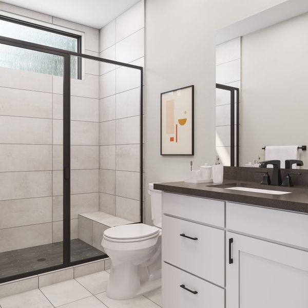 Representative furnished interior of a home built from the Camden by Tri Pointe Homes in The Estates at James Lane, Fulshear (Image 27).