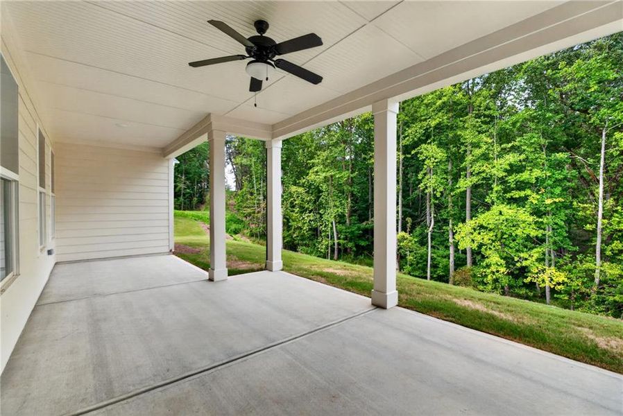 Exterior details and patio area of a home in Arbor West, Dawsonville (Image 30).