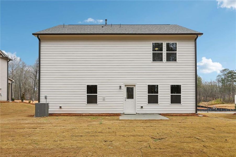 Exterior details and patio area of a home in The Pointe at Heron Bay, Locust Grove (Image 4).