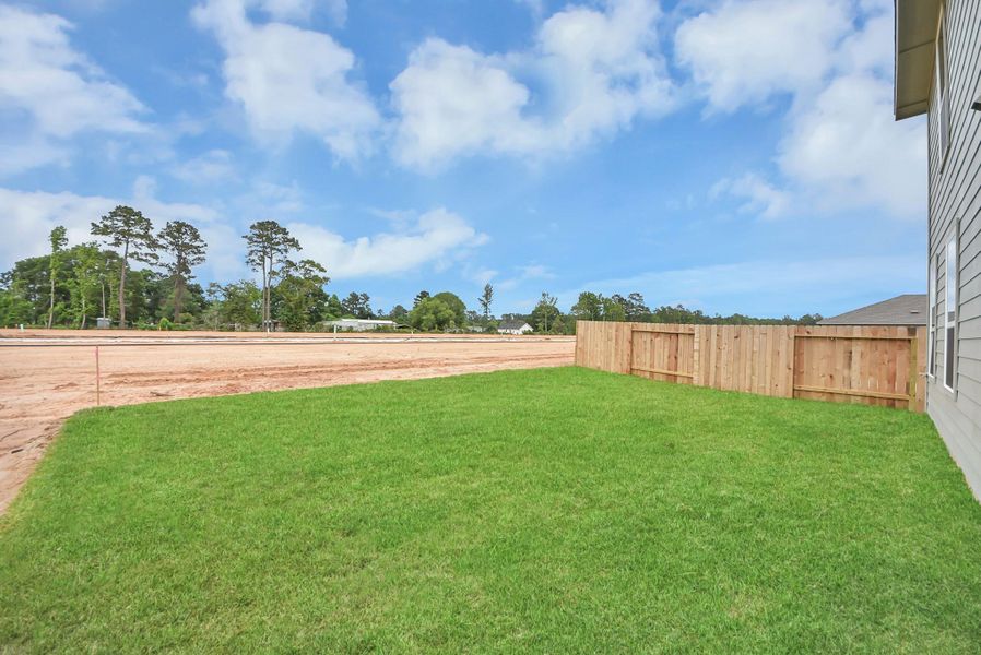 Exterior details and patio area of a home in The Enclave at Spring Branch, Conroe (Image 3).
