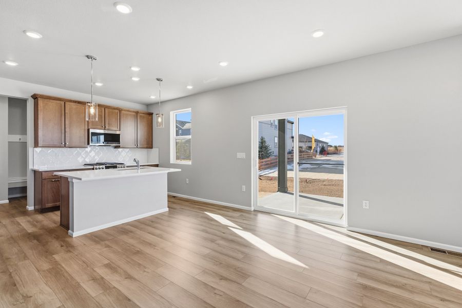 Furnished interior view inside a new home in Talon Pointe, Thornton (Image 6).