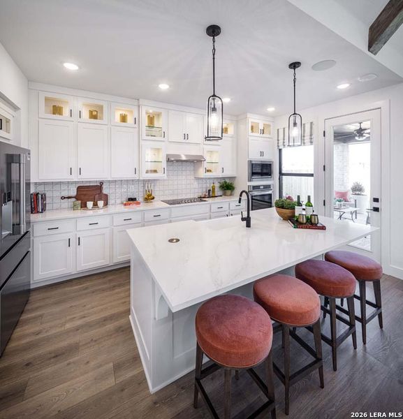 Furnished interior view inside a new home in Alsatian Oaks, Castroville (Image 17).