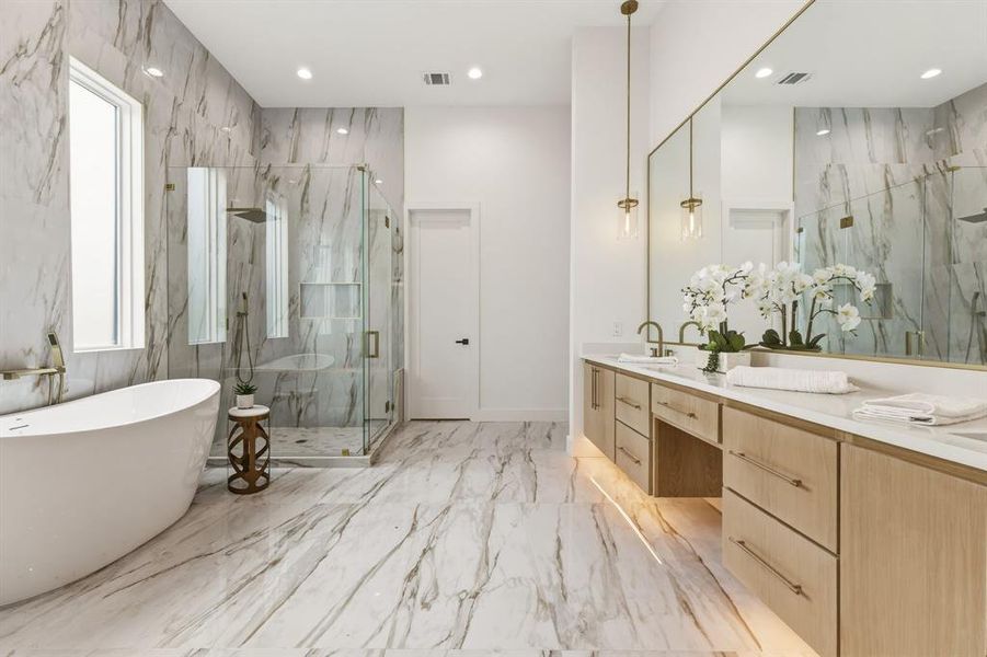 Furnished interior view inside a new home in , Dallas (Image 15).